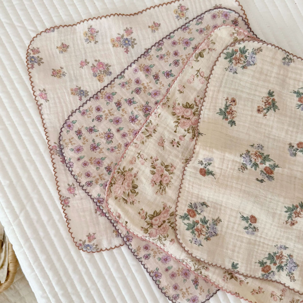 Floral Cotton Towel Set 4-pieces