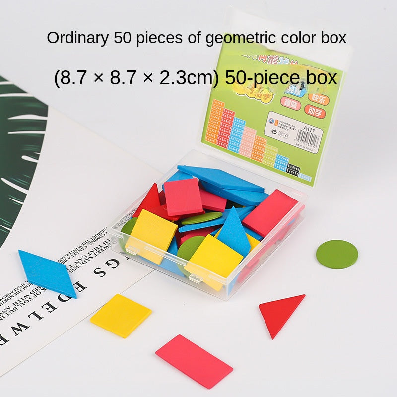 Geometry learning aids math teaching aids children's DIY intelligence puzzle toys