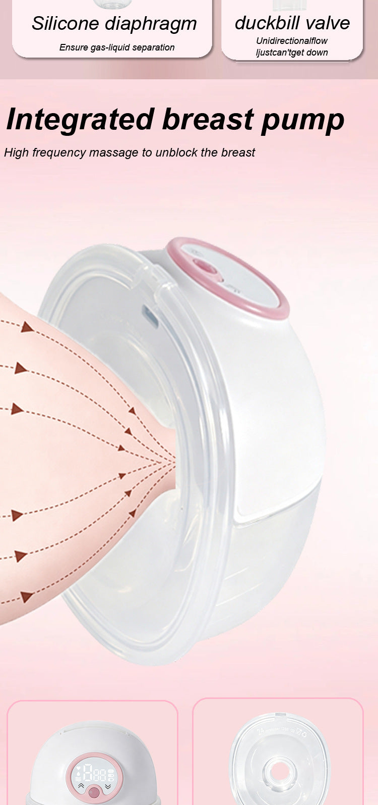 All‑in‑One Hands‑Free Wearable Electric Breast Pump