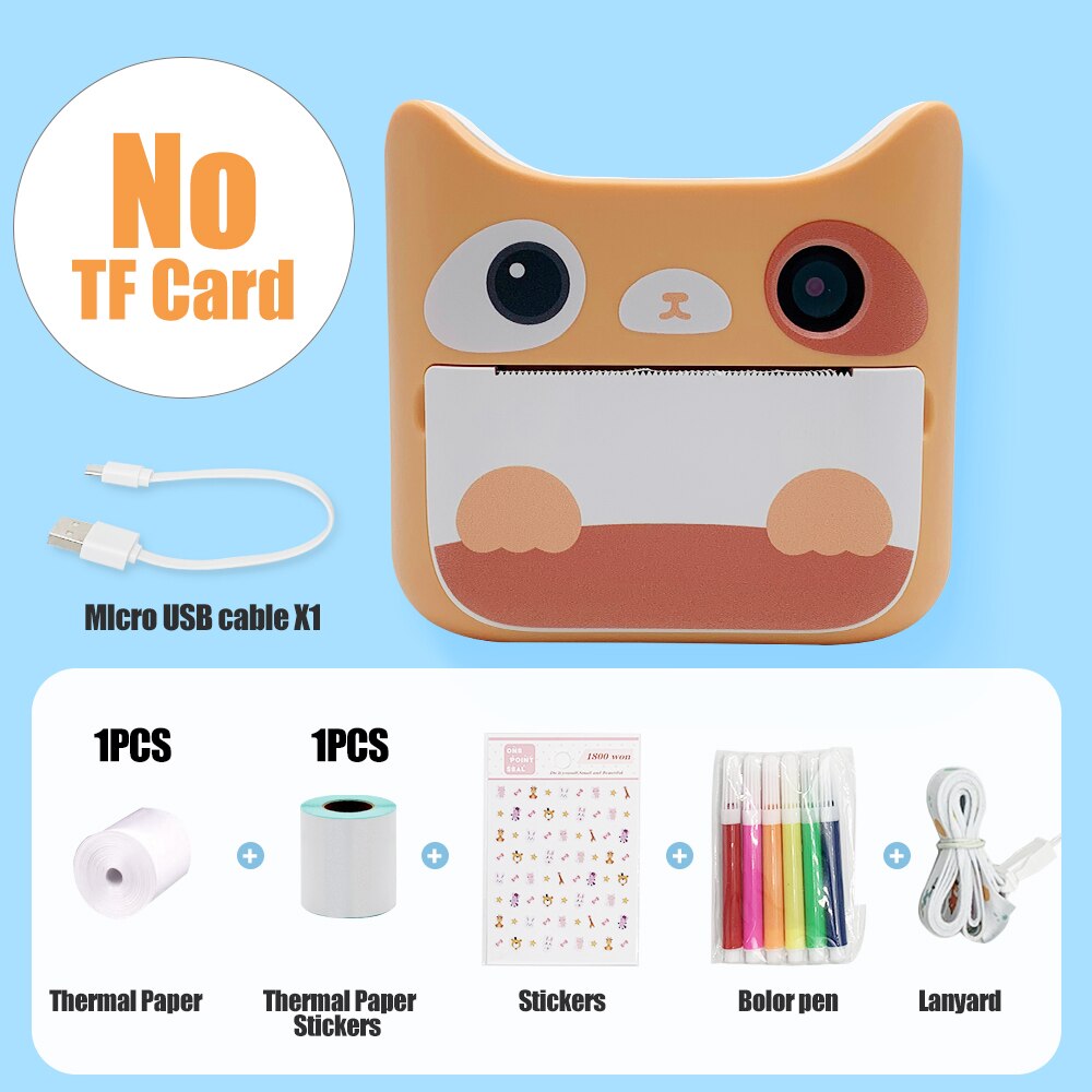 Children's Camera With Print Instant Print Photos