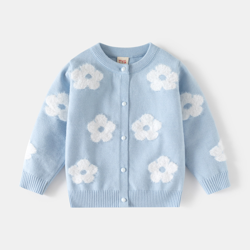 Floral Print Knit Cardigan