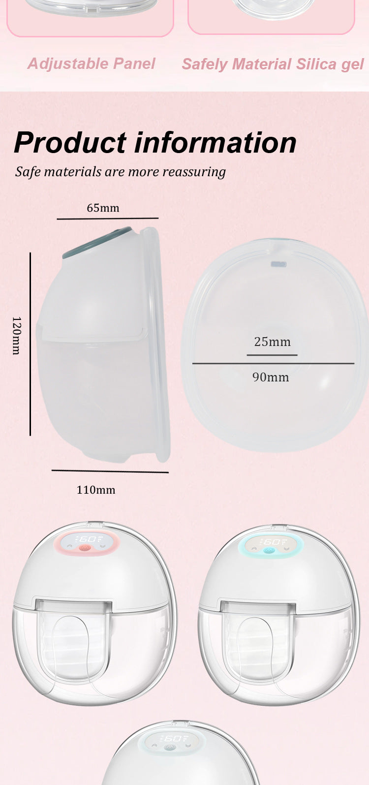 All‑in‑One Hands‑Free Wearable Electric Breast Pump