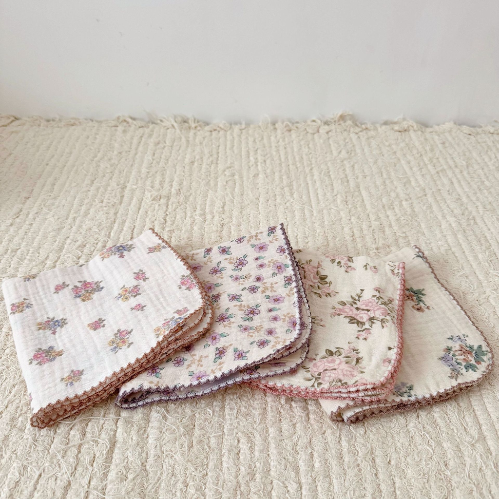 Floral Cotton Towel Set 4-pieces