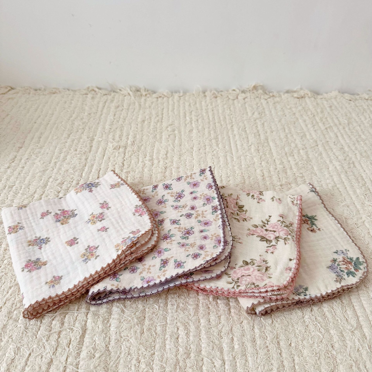 Floral Cotton Towel Set 4-pieces