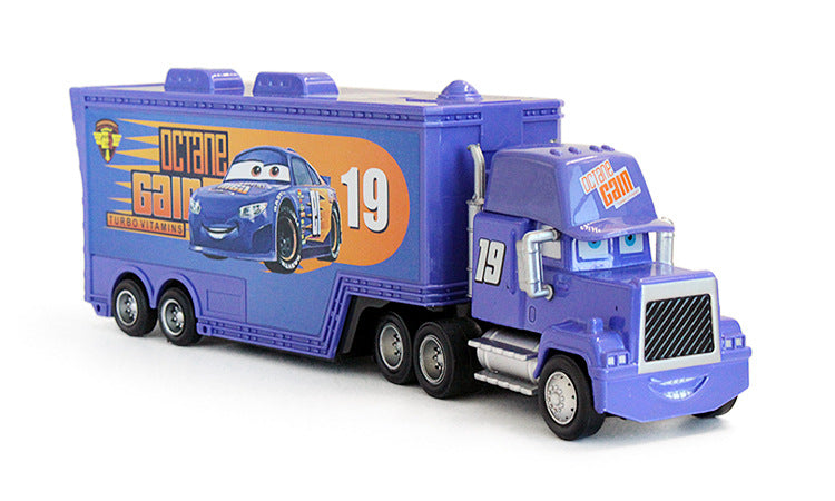 Car Racing Story Container Truck Alloy Car Uncle Mike Mc Queen Crash Edition