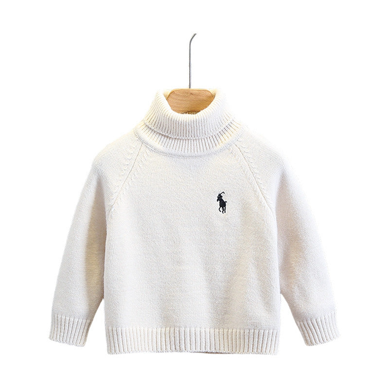 Turtleneck Sweater Autumn Winter Warm Fleece Lined Knitwear