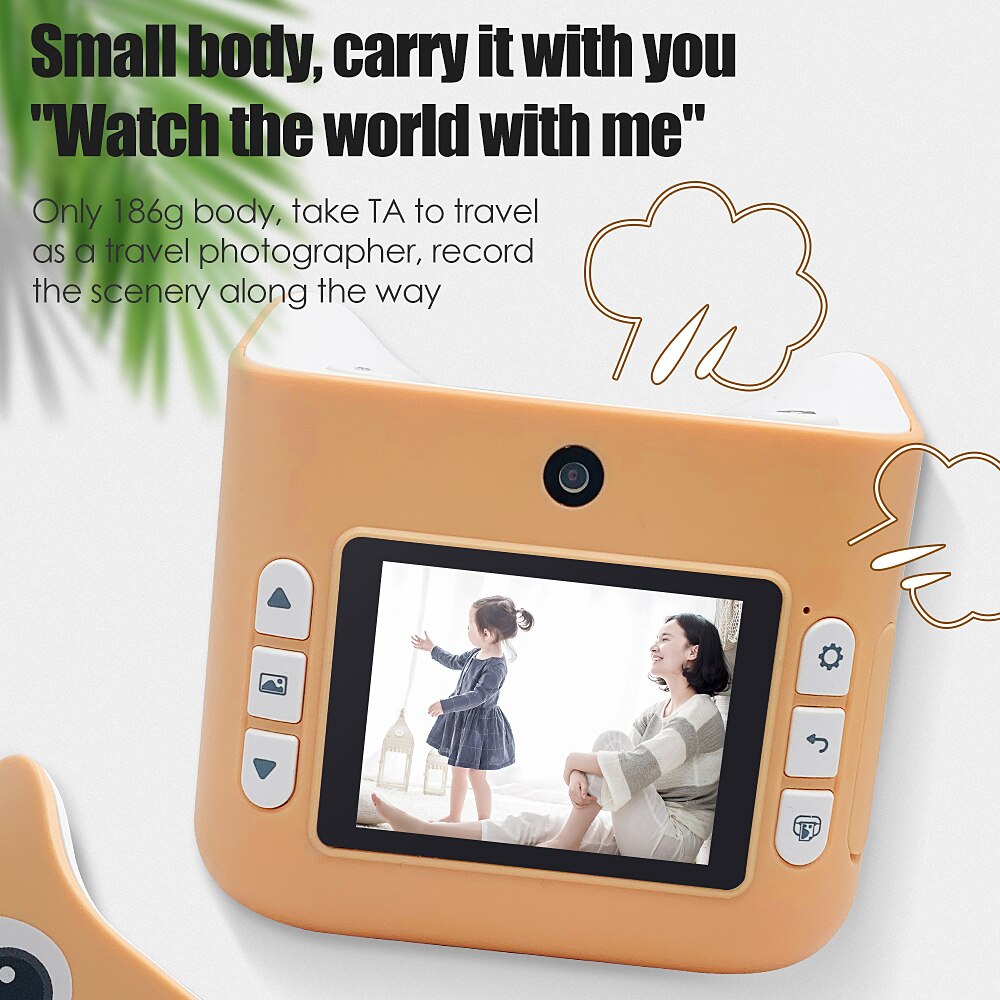 Children's Camera With Print Instant Print Photos