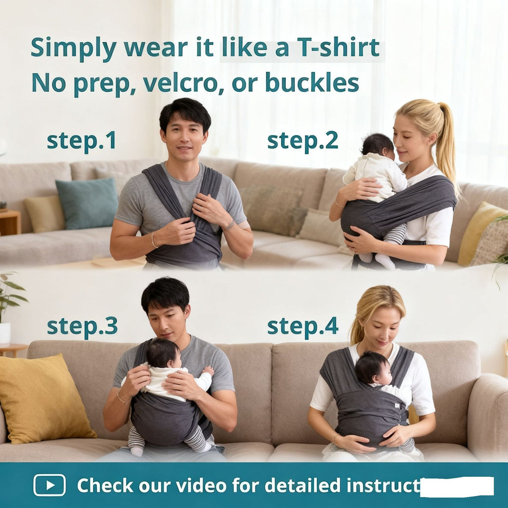Baby Carrier Front-Facing Baby Wrap for Newborns