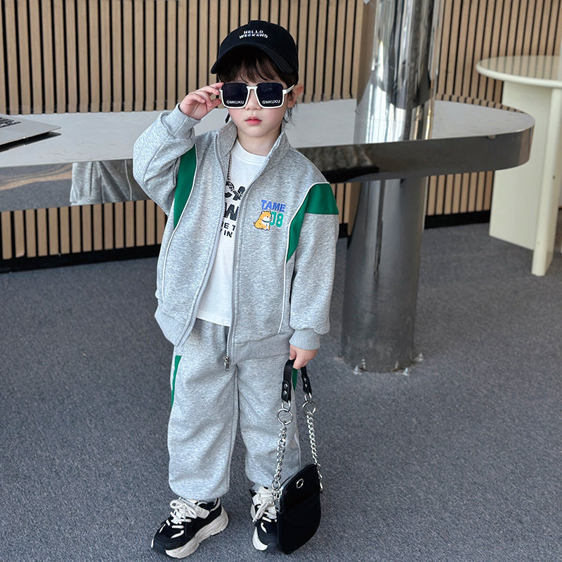 Two-Piece Casual Sports Tracksuit Set