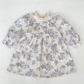 Floral Print Long Sleeve Princess Dress