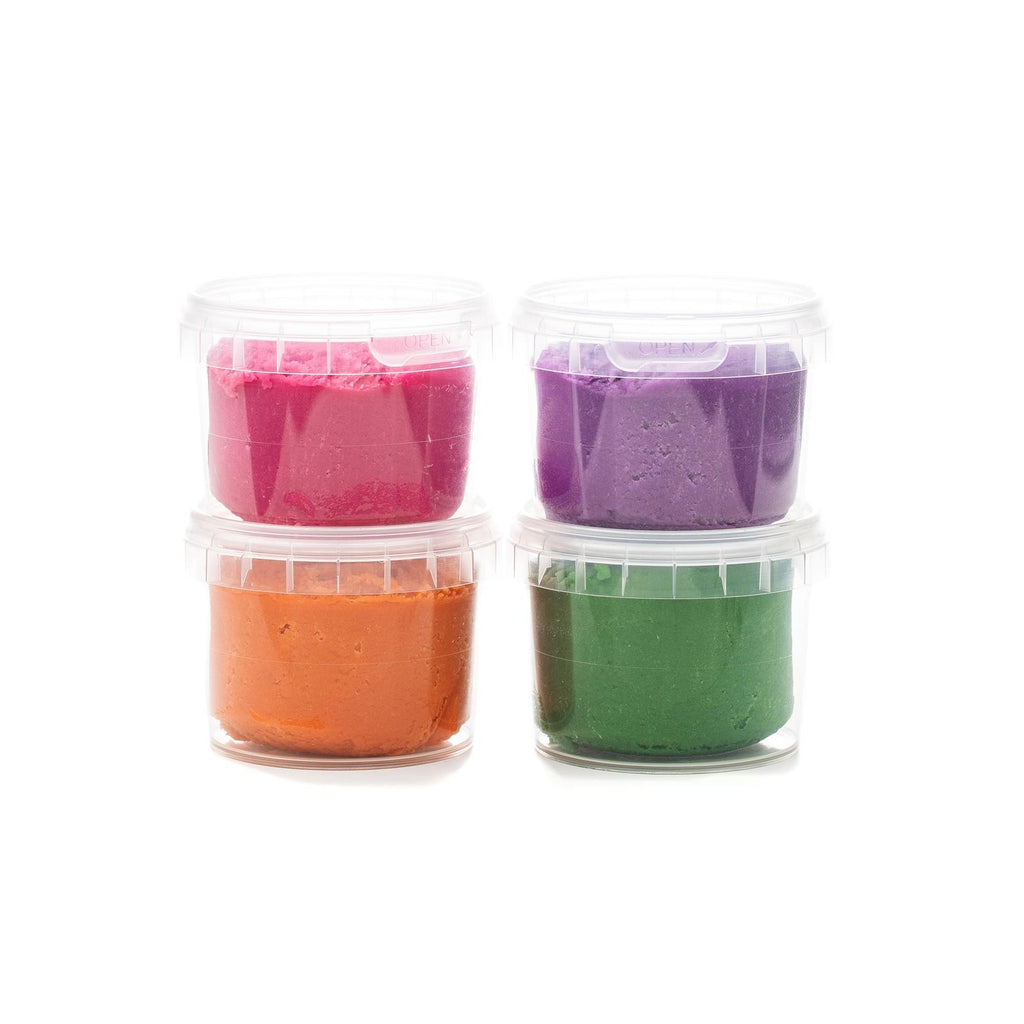 Neogrün Organic Easy Clay Set 4x120g – Orange, Green, Pink, Violet