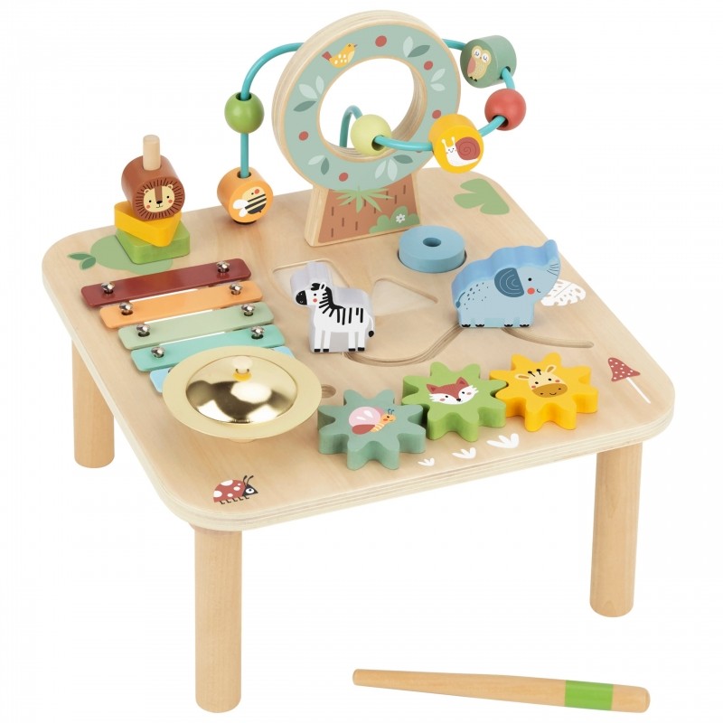 Wooden Educational Table Musical Sensory Maze 5in1